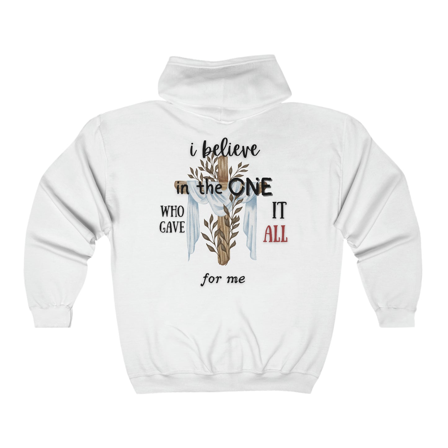 I Believe Unisex Heavy Blend™ Full Zip Hooded Sweatshirt