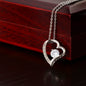 To My Beautiful Daughter Love, Dad Heart Necklace