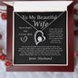 To My Beautiful Wife Forever Love Necklace