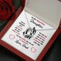 To My Beautiful Daughter Love, Dad Heart Necklace