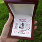 To My Beautiful Daughter Love, Dad Heart Necklace