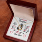To My Beautiful Daughter Love, Dad Heart Necklace