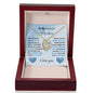 To My Beautiful Mother (Blue) Forever Love Necklace (Choose Standard Black Box or Wooden Box with LED)