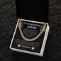 To My Amazing Husband Cuban Link Necklace