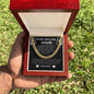 To My Amazing Husband Cuban Link Necklace