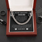 To My Amazing Husband Cuban Link Necklace