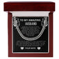 To My Amazing Husband Cuban Link Necklace