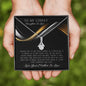 To My Lovely Daughter-In-Law Alluring Beauty Necklace