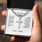 To My Amazing Son; Love Mom Cross Necklace