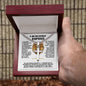 A MI INCREIBLE ESPOSO (Personalizada), Personalized Steel Cross Necklace on Cuban Chain w/ MC
