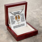 A MI INCREIBLE ESPOSO (Personalizada), Personalized Steel Cross Necklace on Cuban Chain w/ MC