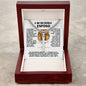 A MI INCREIBLE ESPOSO (Personalizada), Personalized Steel Cross Necklace on Cuban Chain w/ MC