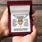 A MI INCREIBLE ESPOSO (Personalizada), Personalized Steel Cross Necklace on Cuban Chain w/ MC