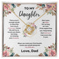 Daughter Love Knott Necklace (Love, Dad)