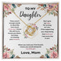 Daughter Love Knott Necklace (Love, Mom)