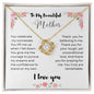 To My Beautiful Mother, Love Knot Necklace