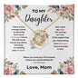 Daughter Love Knott Necklace (Love, Mom)