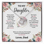Daughter Love Knott Necklace (Love, Dad)