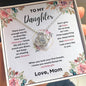 Daughter Love Knott Necklace (Love, Mom)