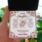 Daughter Love Knott Necklace (Love, Mom)