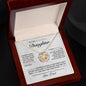To My Beautiful Daughter, Love Dad Love Knot Necklace