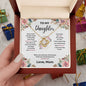 Daughter Love Knott Necklace (Love, Mom)