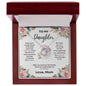 Daughter Love Knott Necklace (Love, Mom)