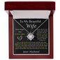 To My Beautiful Wife Love Knot Necklace