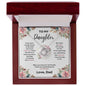 Daughter Love Knott Necklace (Love, Dad)