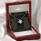 To My Lovely Mother-In-Law Love Knot Necklace (Choice of Standard Black Box or Mahogany Box with LED Light)