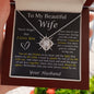 To My Beautiful Wife Love Knot Necklace