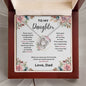 Daughter Love Knott Necklace (Love, Dad)