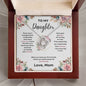 Daughter Love Knott Necklace (Love, Mom)