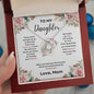 Daughter Love Knott Necklace (Love, Mom)