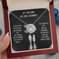 At The End Of Our Journey Love Knot Necklace