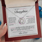 To My Beautiful Daughter, Love Dad Love Knot Necklace