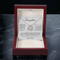 To My Beautiful Daughter, Love Dad Love Knot Necklace