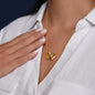 To My Gorgeous Wife Interlocking Hearts Necklace (One Child)