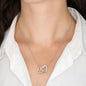 To My Gorgeous Wife Interlocking Hearts Necklace (One Child)