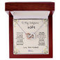 To My Gorgeous Wife Interlocking Hearts Necklace (One Child)