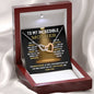 To My Incredible Mother Interlocking Hearts Necklace (Choose Standard Black Box or Mahogany Box With LED Light)
