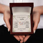 To My Gorgeous Wife Interlocking Hearts Necklace (One Child)