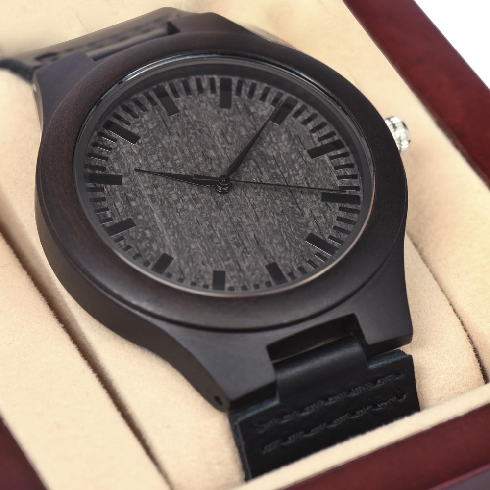 To My Amazing Husband Wooden Watch + MC (NO ENGRAVING)