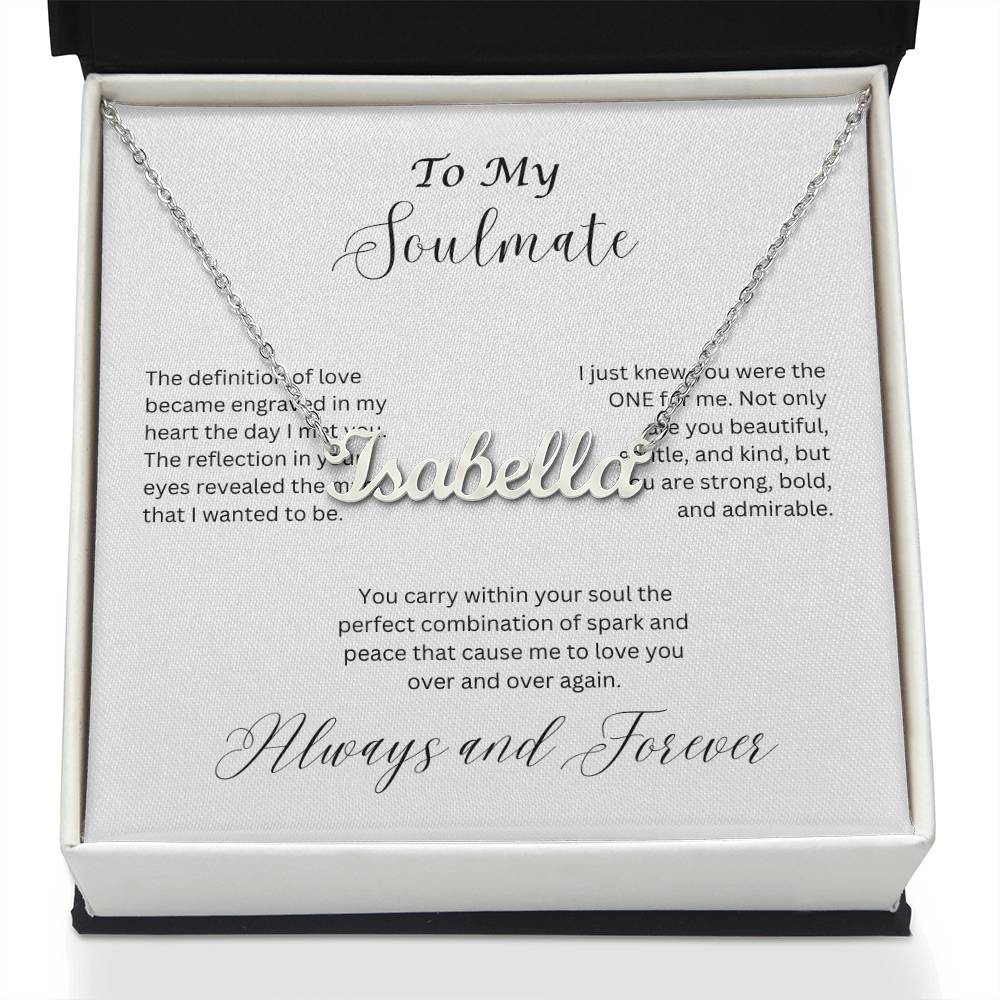 Soulmate Name Necklace