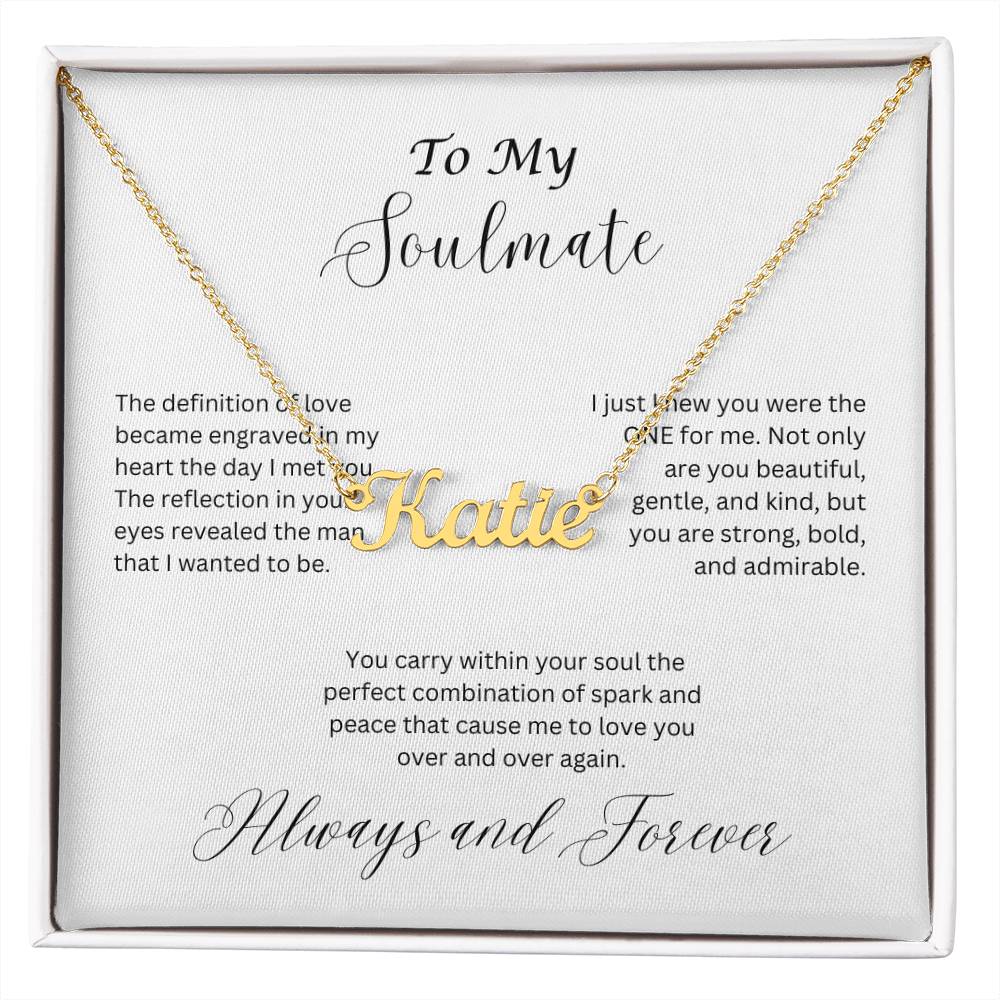 Soulmate Name Necklace
