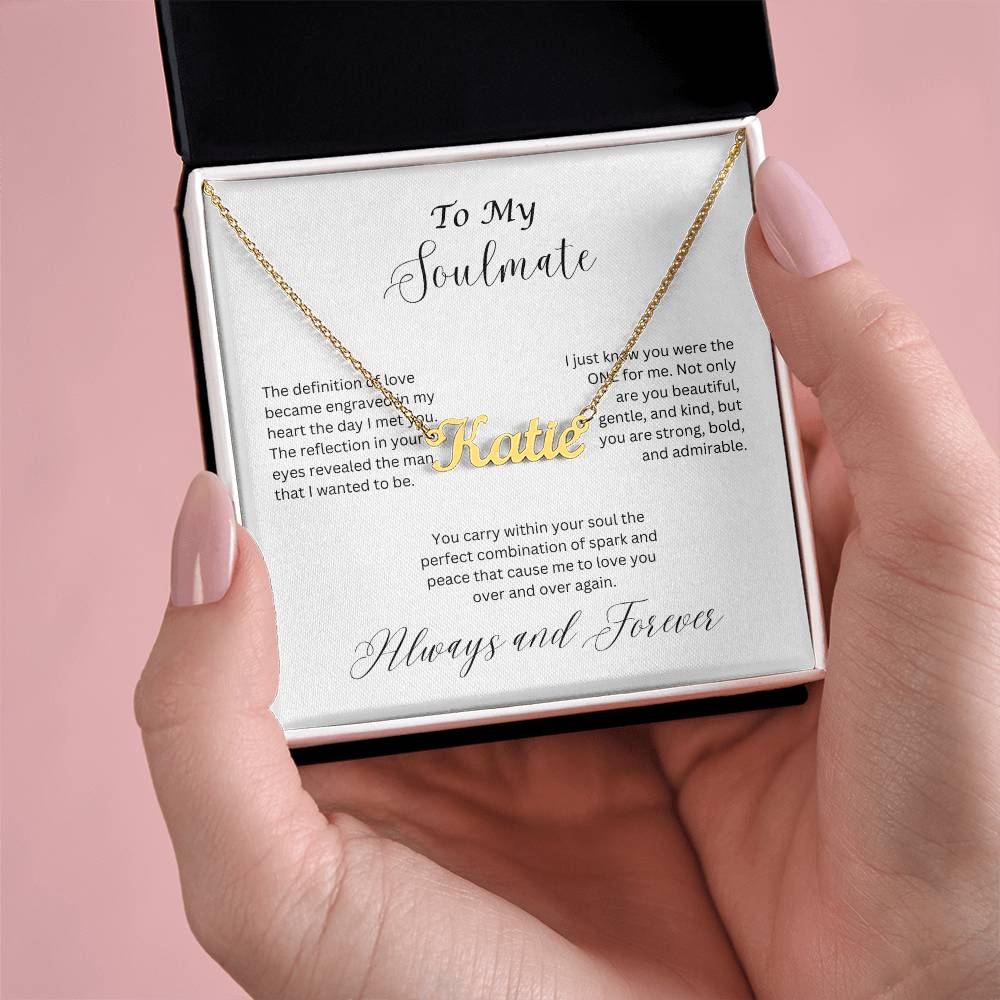Soulmate Name Necklace