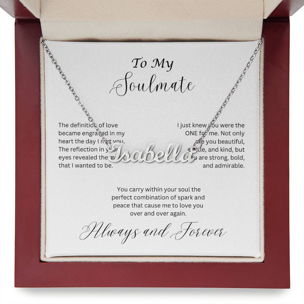 Soulmate Name Necklace