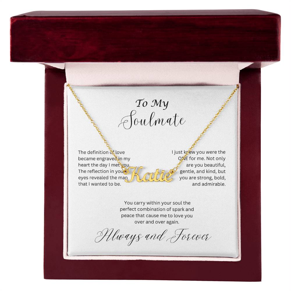 Soulmate Name Necklace
