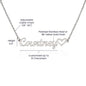 Daughter Name Necklace With Heart, Love Dad