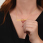 Daughter Name Necklace With Heart, Love Dad